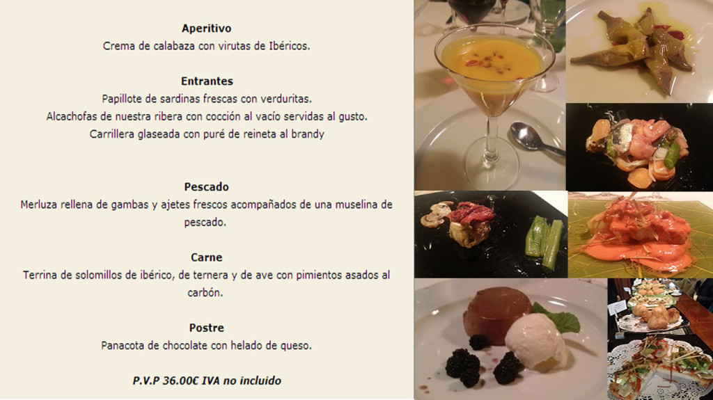 menu verduras